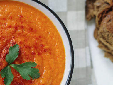 Tomato and lentil soup